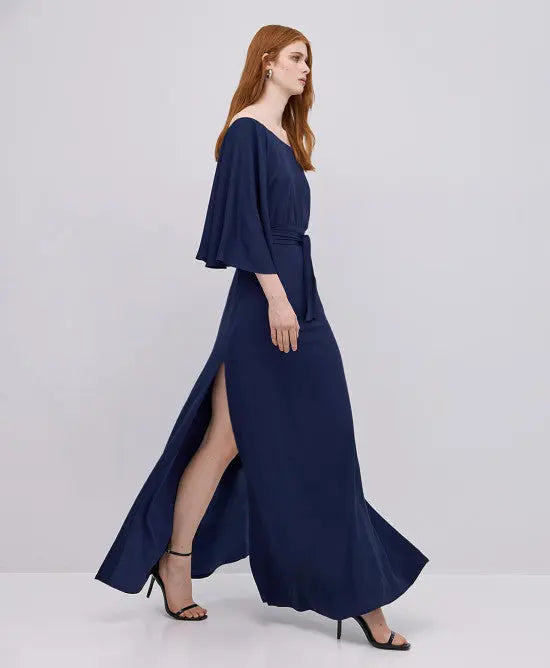 Access Fashion Abito lungo con scollo a barca mod. 3334 PE25 image 2