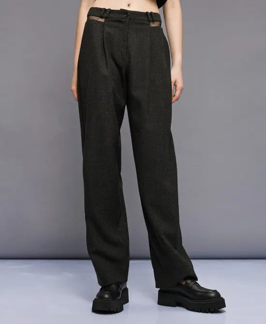 Access Fashion Pantaloni con dettaglio a rete mod. 5042  AI25 Access Fashion