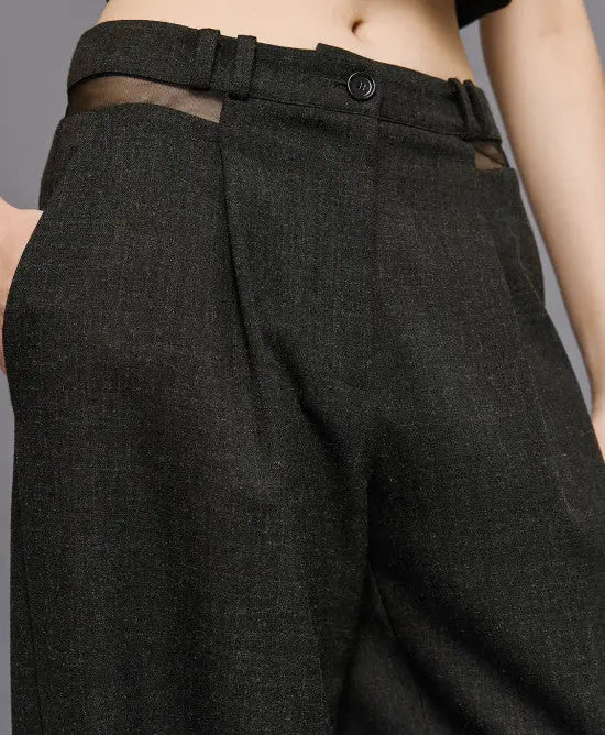 Access Fashion Pantaloni con dettaglio a rete mod. 5042  AI25 Access Fashion