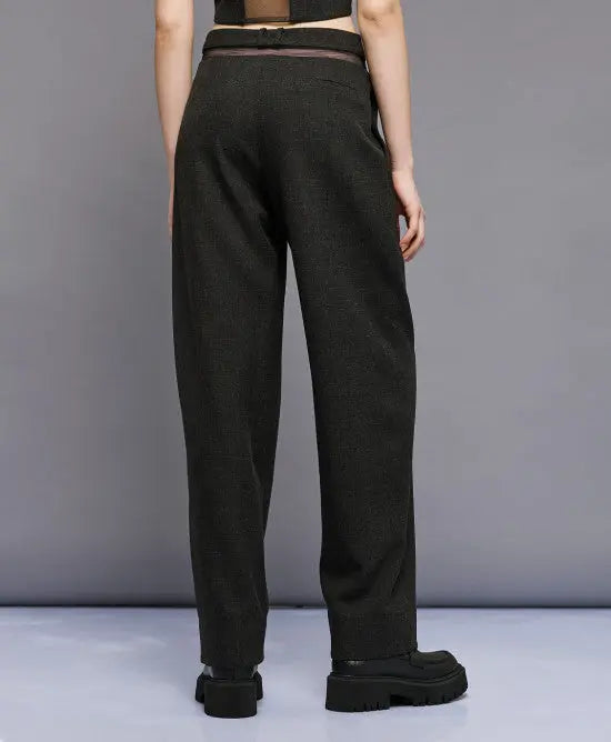 Access Fashion Pantaloni con dettaglio a rete mod. 5042  AI25 Access Fashion