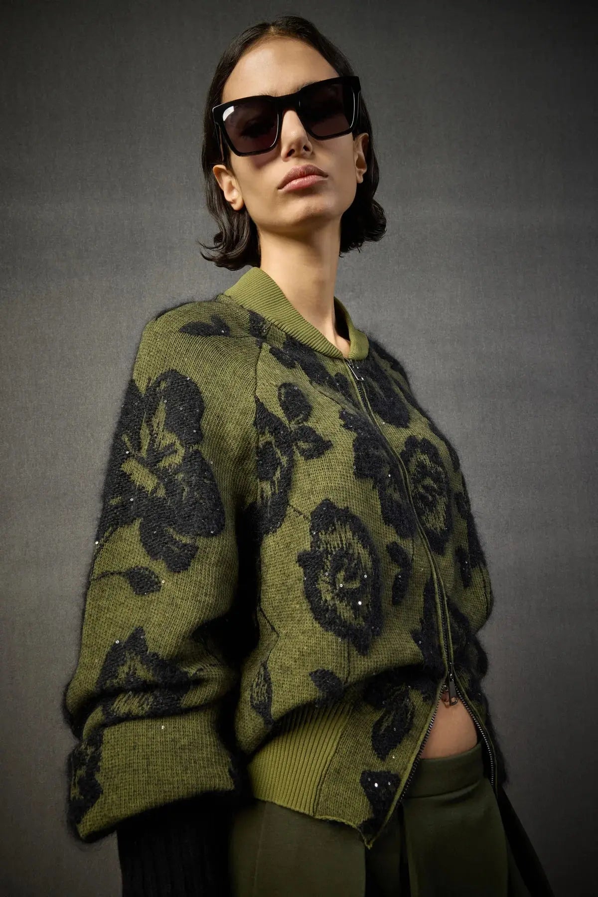 Liviana Conti Bomber Wallace in maglia di mohair mod. L5WG68 AI25 Liviana Conti