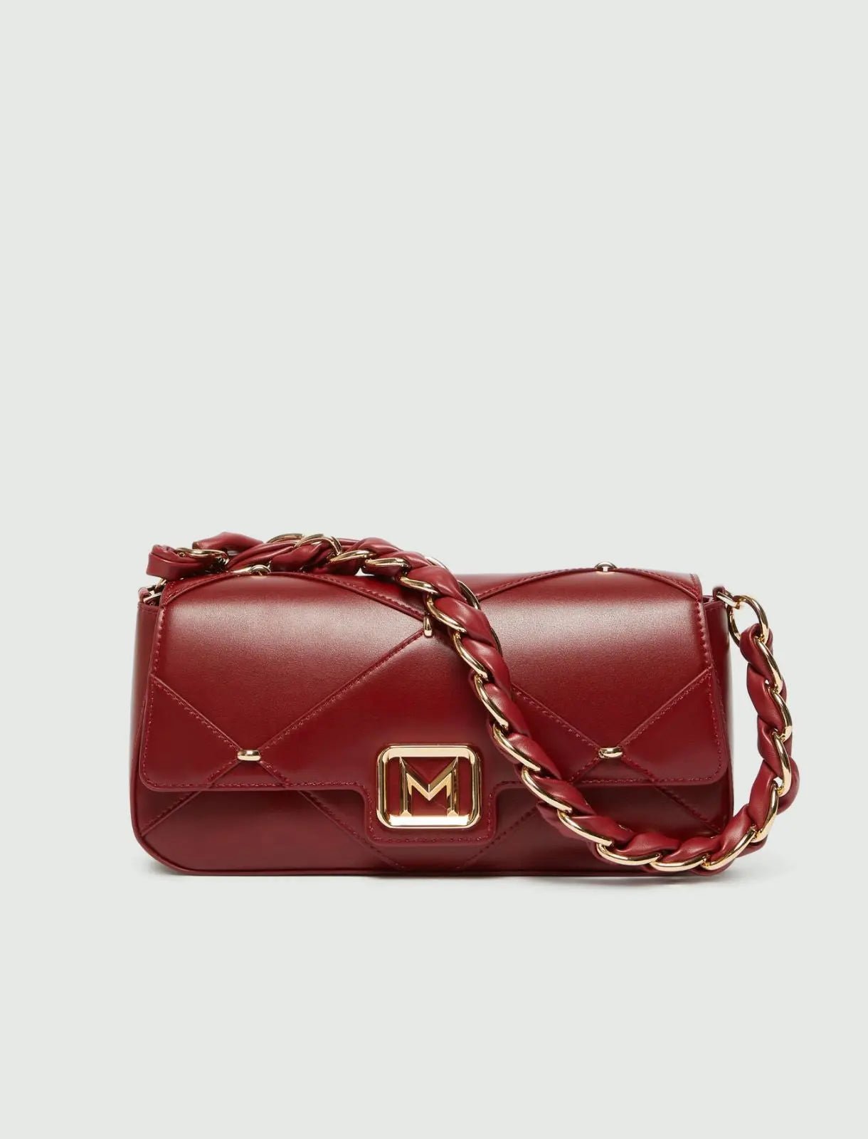 Marella Borsa medium con lavorazione a rombi bordeaux Emily2 AI25 Marella