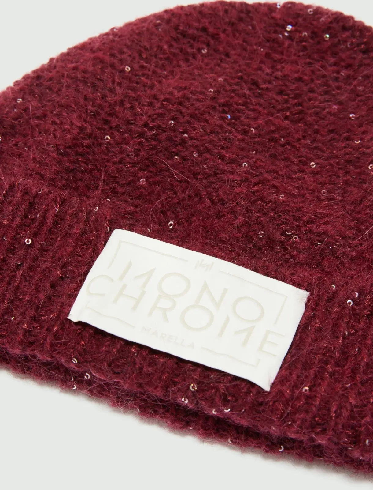 Marella Monochrome Berretto in misto cashmere con paillette Ensign AI25 Marella Monochrome