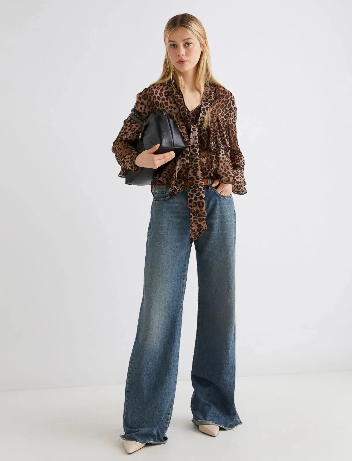Marella Sport Camicia con balze stampa animalier Gala AI25 Marella Sport