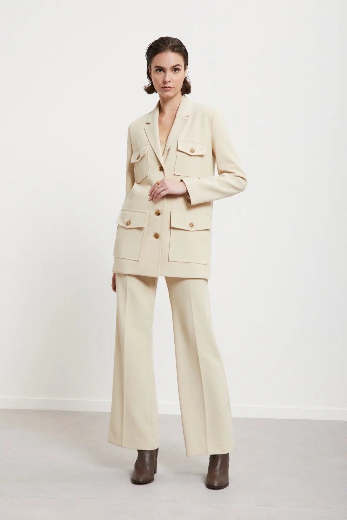 Ottod'Ame Giacca sahariana con cintura mod. DG6160 AI25 Ottod'Ame