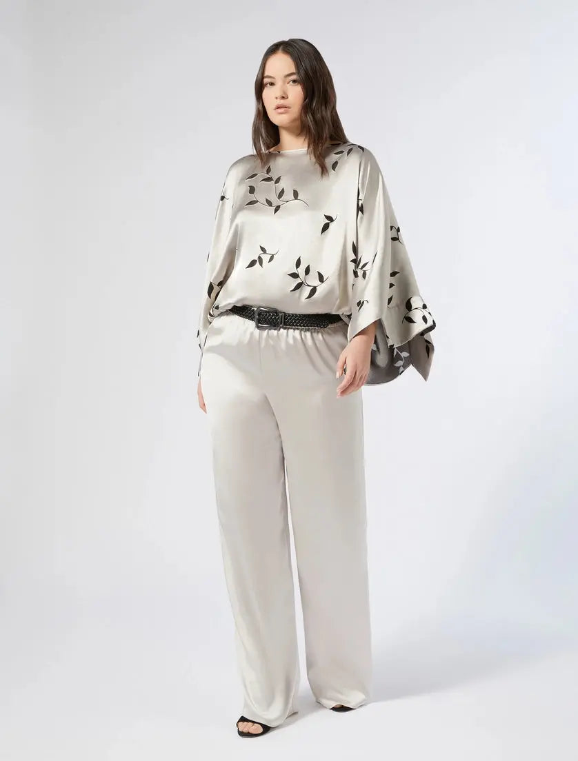 Persona by Marina Rinaldi Blusa in raso dévoré Memore AI25 image 0