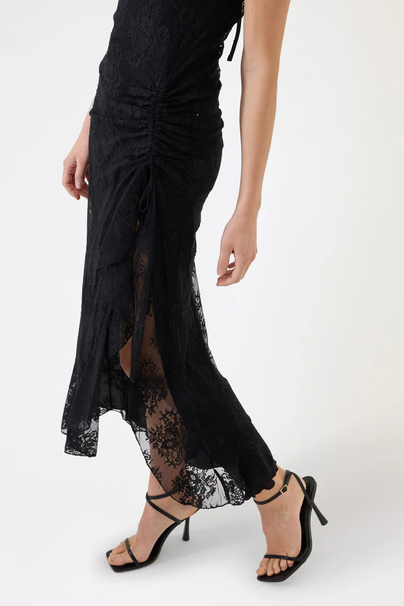 Pink Memories Slipdress con drappeggio in pizzo, nero mod. 12059 PE26 Pink Memories