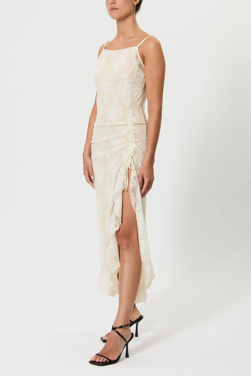 Pink Memories Slipdress con drappeggio in pizzo, avorio mod. 12059 PE26 Pink Memories