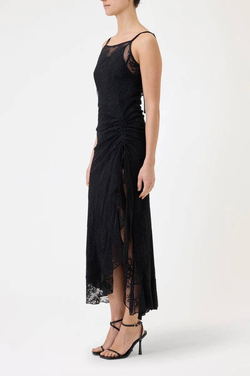 Pink Memories Slipdress con drappeggio in pizzo, nero mod. 12059 PE26 Pink Memories