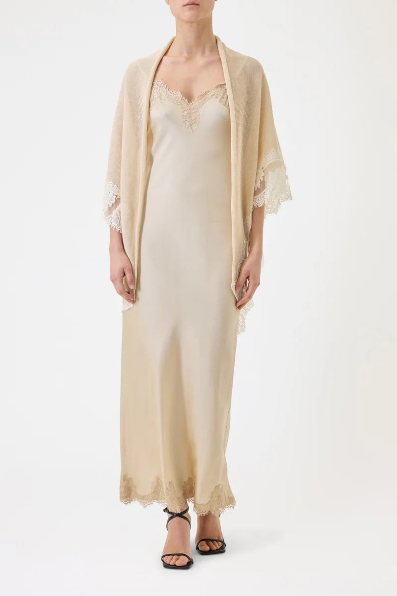 Pink Memories Scialle in pizzo, avorio mod 12067 PE26 Pink Memories