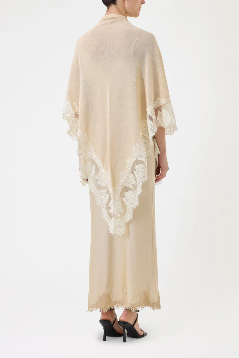 Pink Memories Scialle in pizzo, avorio mod 12067 PE26 Pink Memories