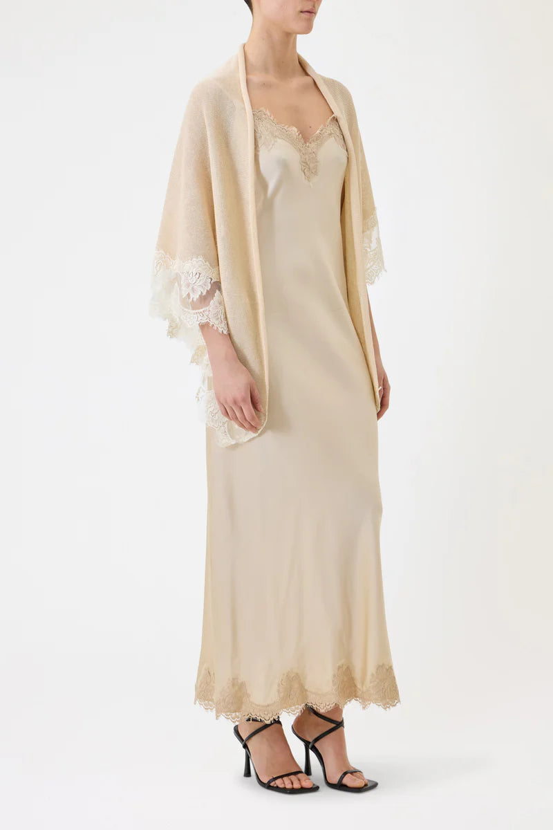 Pink Memories Scialle in pizzo, avorio mod 12067 PE26 Pink Memories