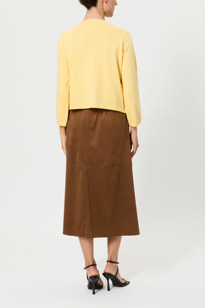 Pink Memories Cardigan con davanti motivo floreale con paillettes mod 12069 PE26 Pink Memories