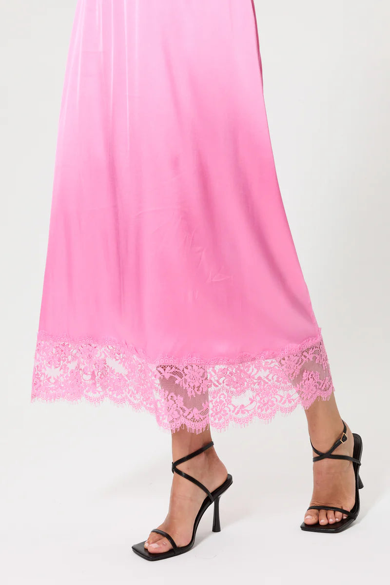 Pink Memories Gonna in raso con pizzo mod 12089/G PE26 Pink Memories