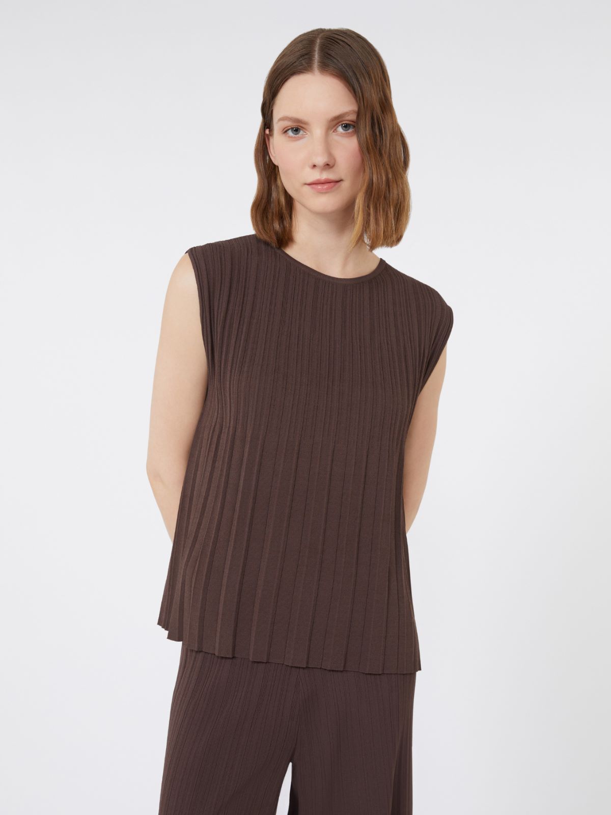 Weekend Max Mara T - shirt in filato plissè Antiope AI25 image 2
