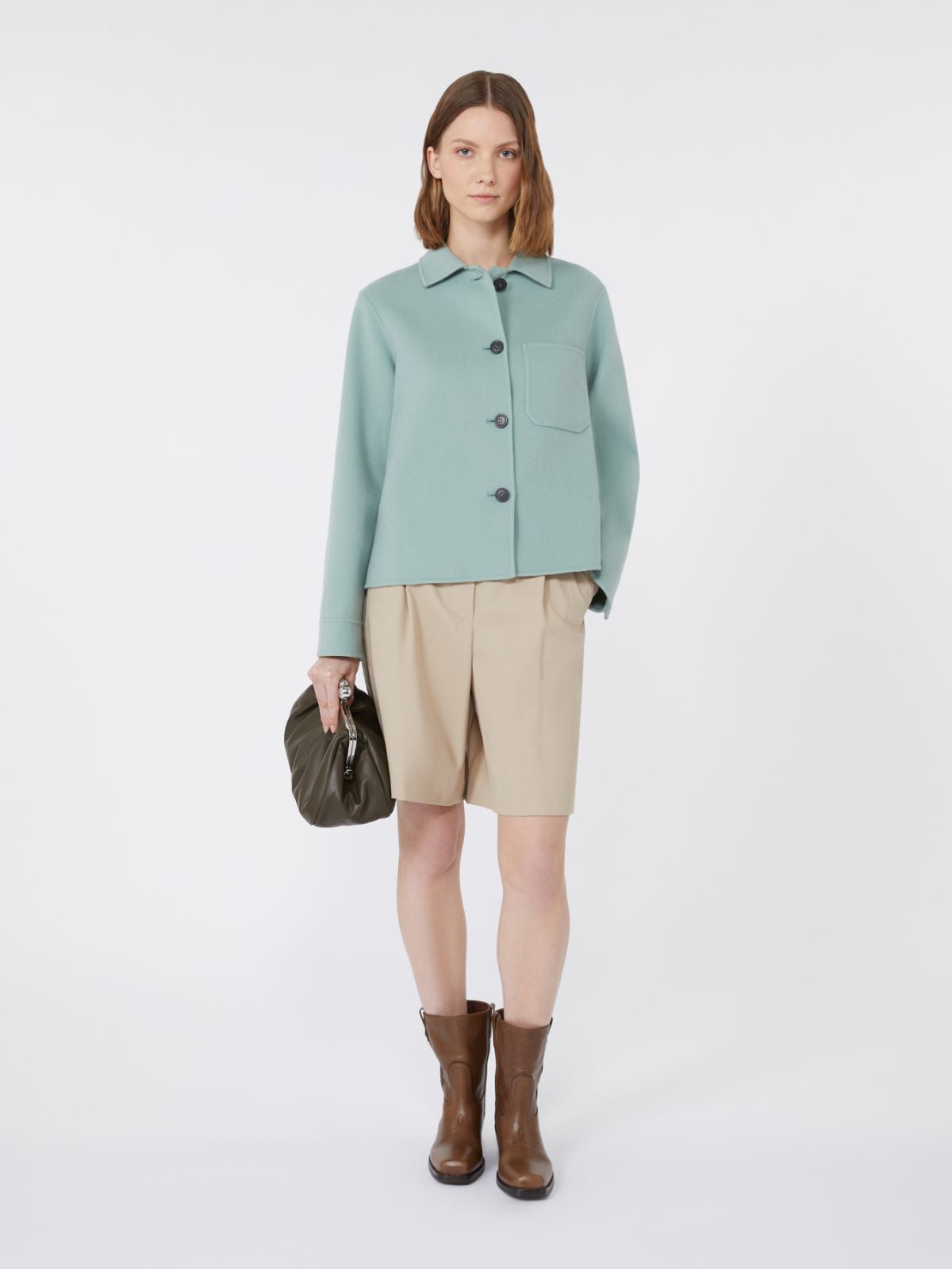 Weekend Max Mara Giacca a camicia in lana Nordica AI25 image 0