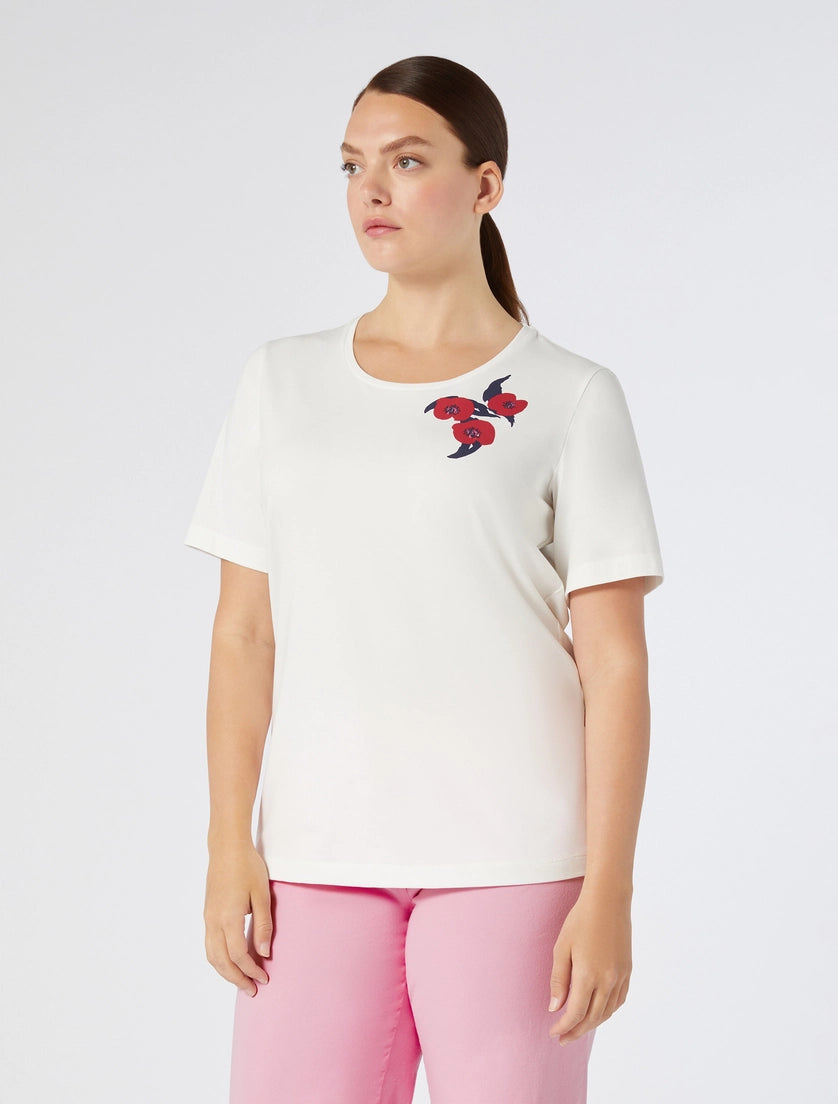 Persona by Marina Rinaldi Tshirt in jersey stampato Kipur PE25 image 0