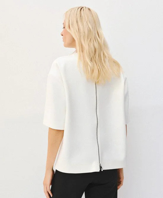 Access Fashion T-shirt manica corta con cerniera posteriore AI26 Access Fashion