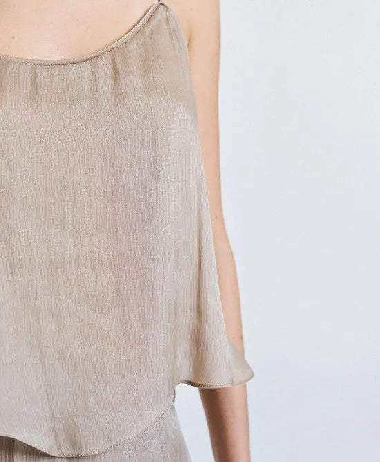 Access Fashion Top con spalline sottili e finitura lucida mod 2074 PE26 Access Fashion