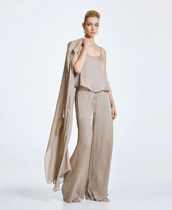 Access Fashion Top con spalline sottili e finitura lucida mod 2074 PE26 Access Fashion