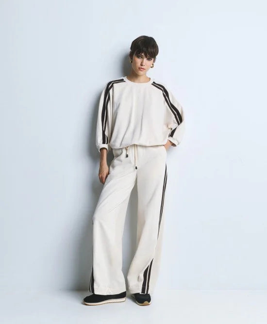 Access Fashion Felpa con dettagli a righe mod 2097 AI26 Access Fashion