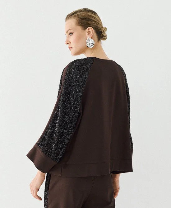 Access Fashion Blusa con maniche dettaglio paillettes mod 2153 AI26 Access Fashion