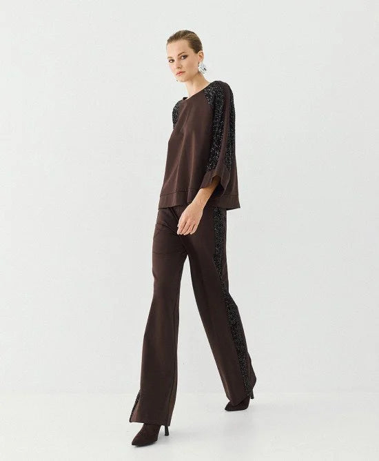Access Fashion Blusa con maniche dettaglio paillettes mod 2153 AI26 Access Fashion