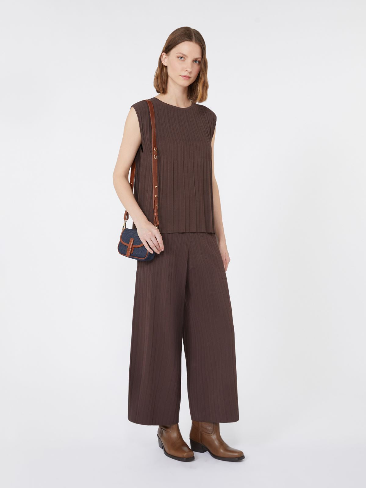 Weekend Max Mara T - shirt in filato plissè Antiope AI25 image 0