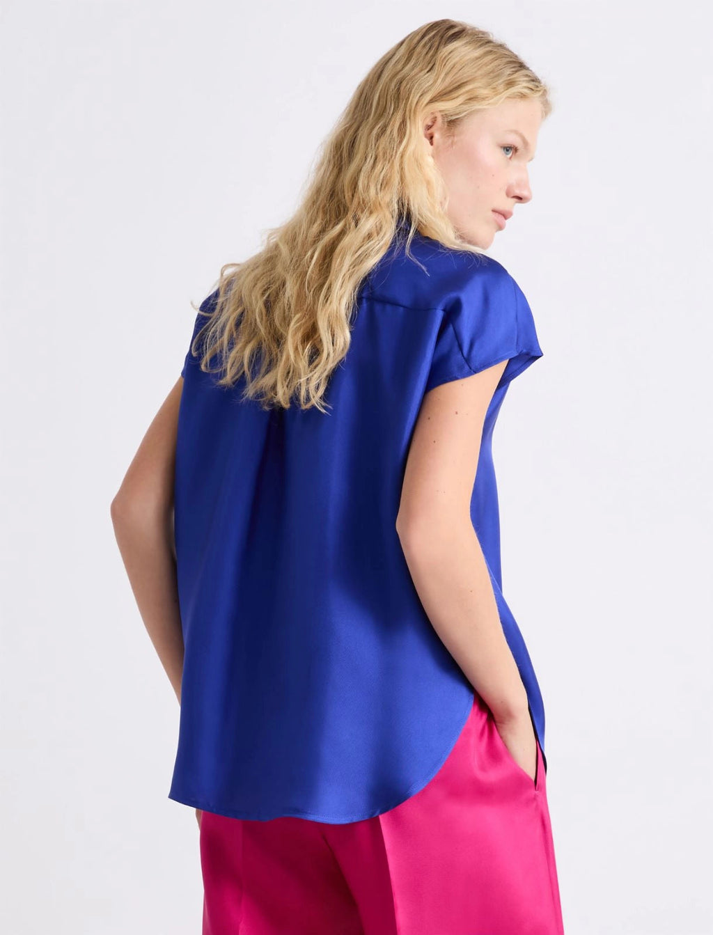 Marella Camicia smanicata in seta MLLEsploso PE26 Marella