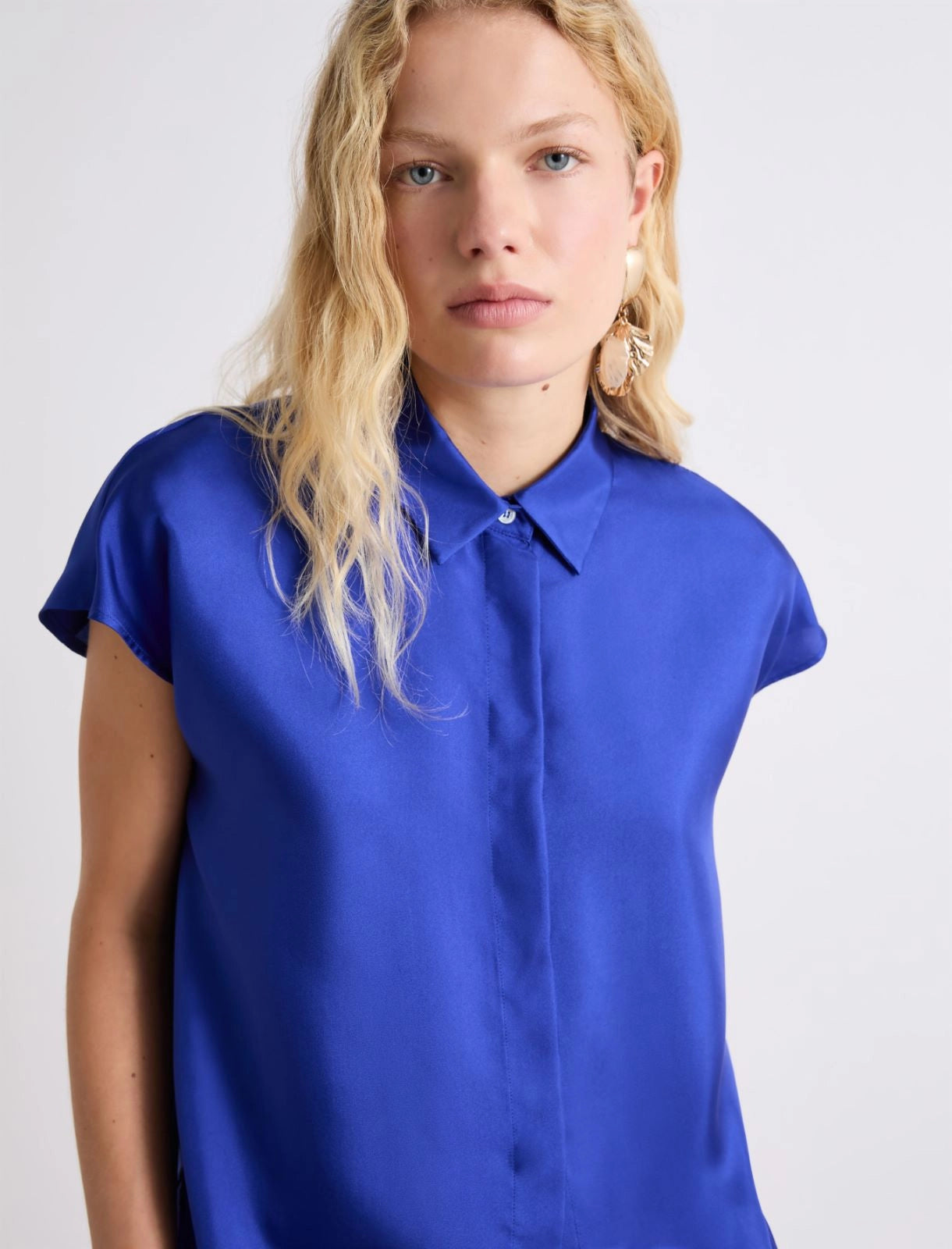 Marella Camicia smanicata in seta MLLEsploso PE26 Marella