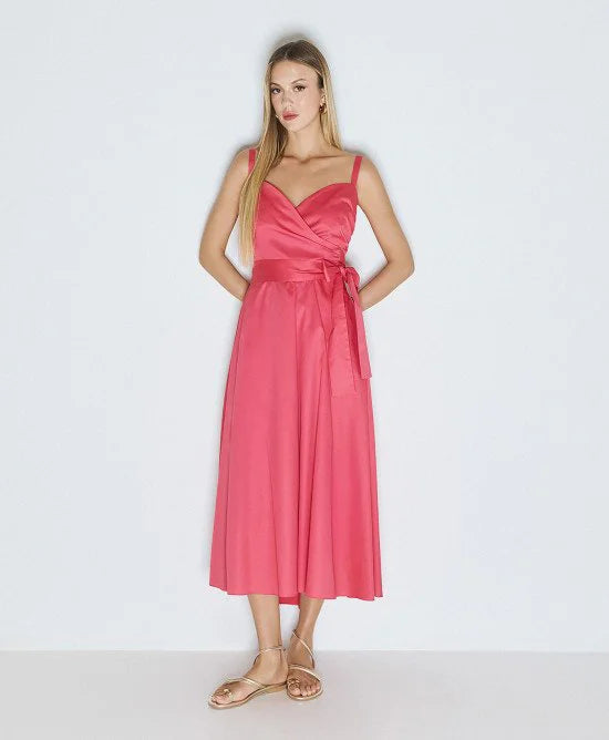 Access Fashion Abito midi svasato a portafoglio mod 3341 PE26 Access Fashion