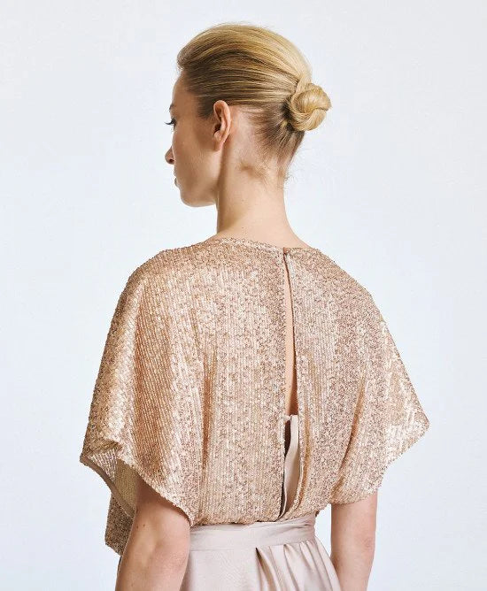 Access Fashion Abito lungo in raso con paillettes mod 3439  PE26 Access Fashion