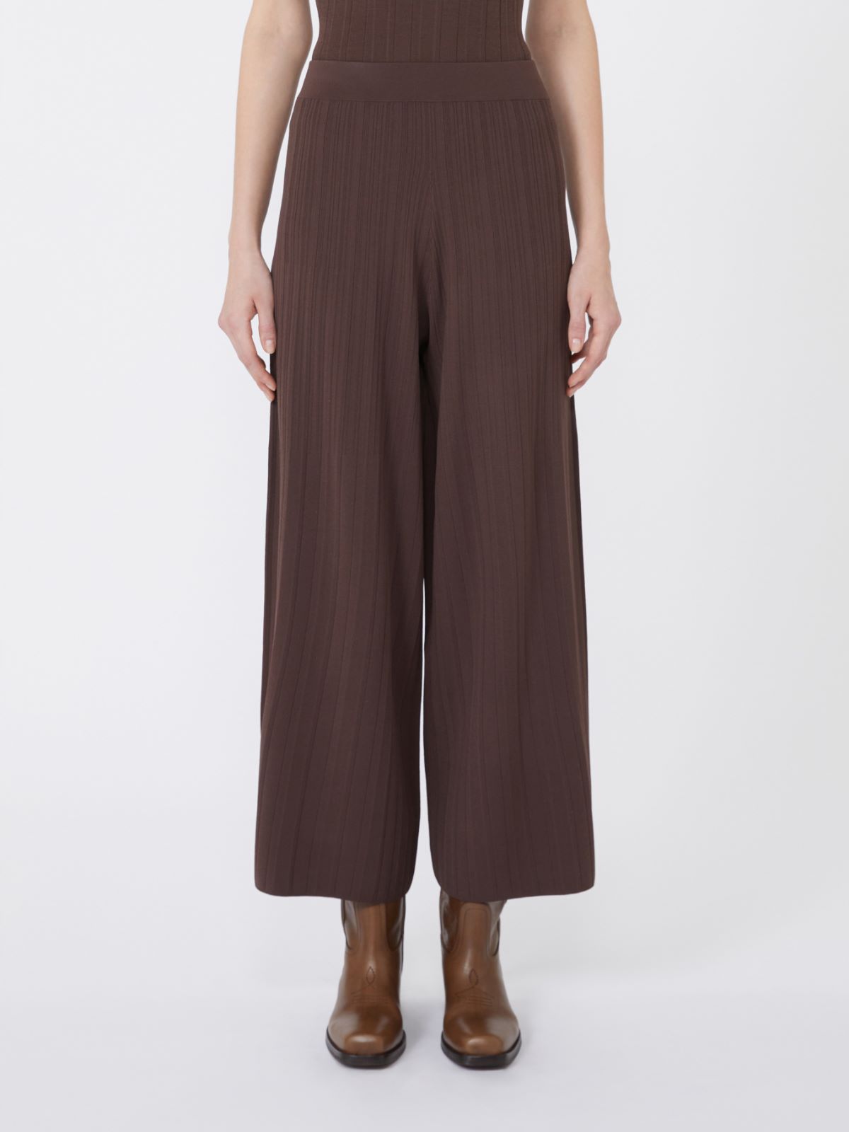 Weekend Max Mara Pantalone in filato di viscosa Superbo  AI25 image 1