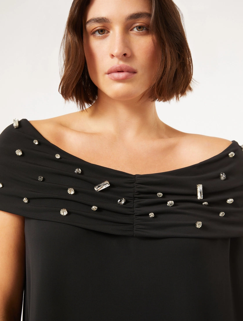 Persona by Marina Rinaldi T-shirt in jersey con ricami Pavia PE25 image 3