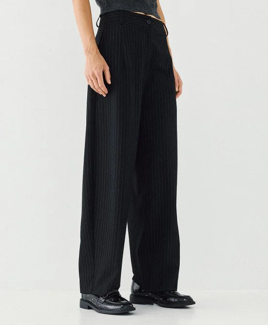 Access Fashion Pantaloni a gamba larga a righe con tasche laterali mod 5022 AI26 Access Fashion