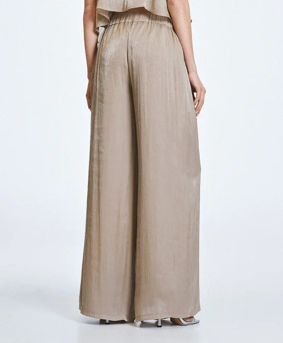 Access Fashion Pantaloni palazzo con finitura lucida mod 5062 PE26 Access Fashion