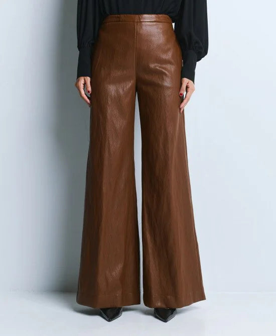 Access Fashion Pantaloni a gamba larga in simil pelle mod 5070 AI26 Access Fashion