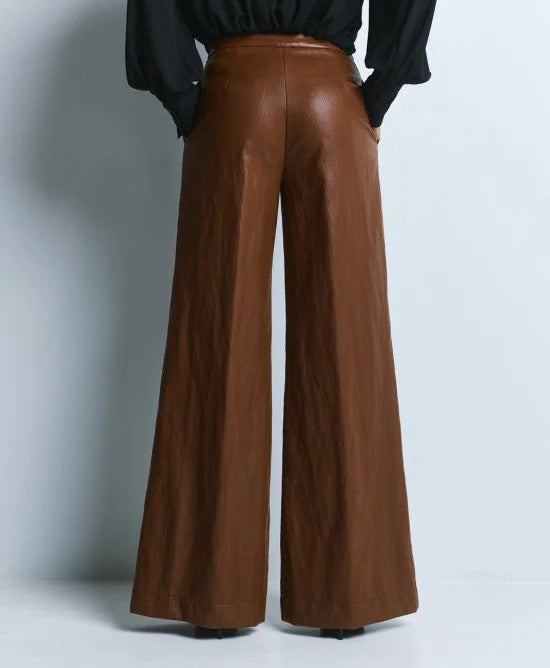Access Fashion Pantaloni a gamba larga in simil pelle mod 5070 AI26 Access Fashion