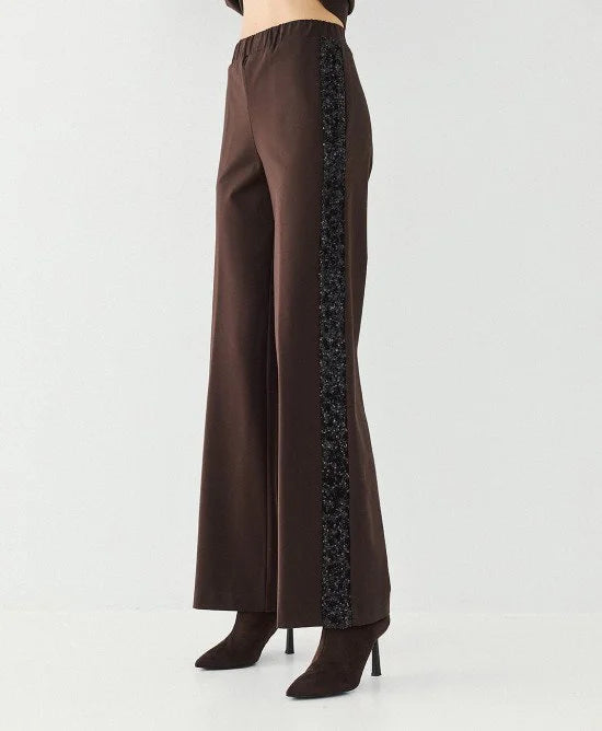 Access Fashion Pantaloni con ddettagli in paillettes mod 5077 AI26 Access Fashion