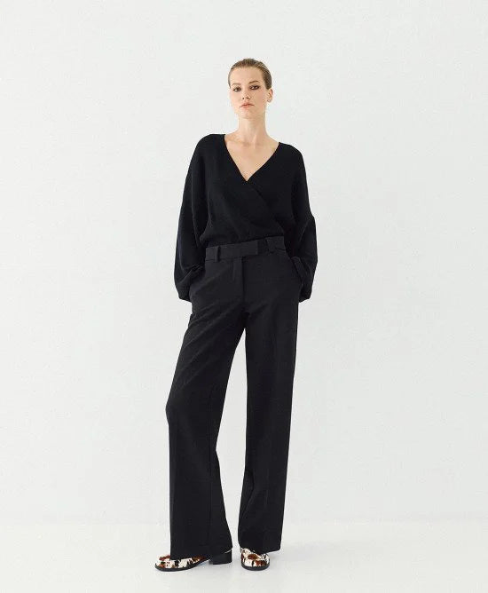 Access Fashion Pantaloni gamba larga con tasche laterali mod 5086 AI26 Access Fashion