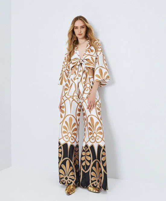 Access Fashion Pantalone a gamba larga stampato mod. 5127 PE26 Access Fashion