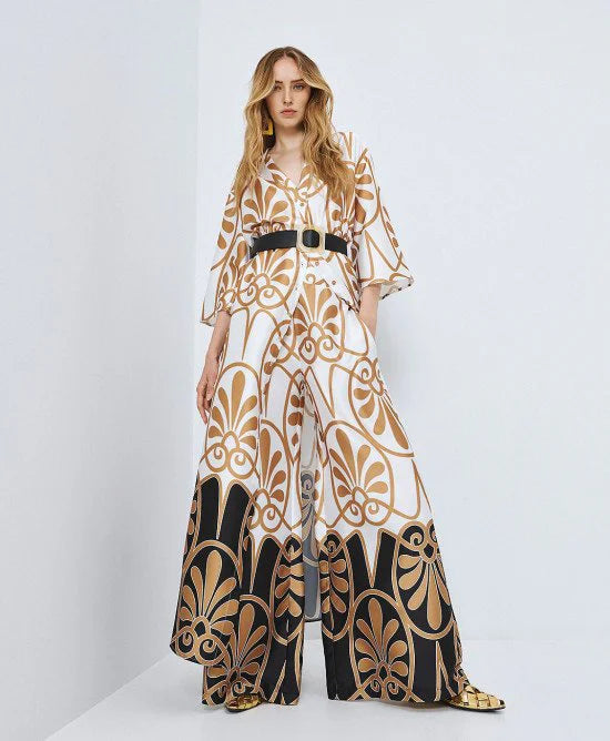 Access Fashion Pantalone a gamba larga stampato mod. 5127 PE26 Access Fashion