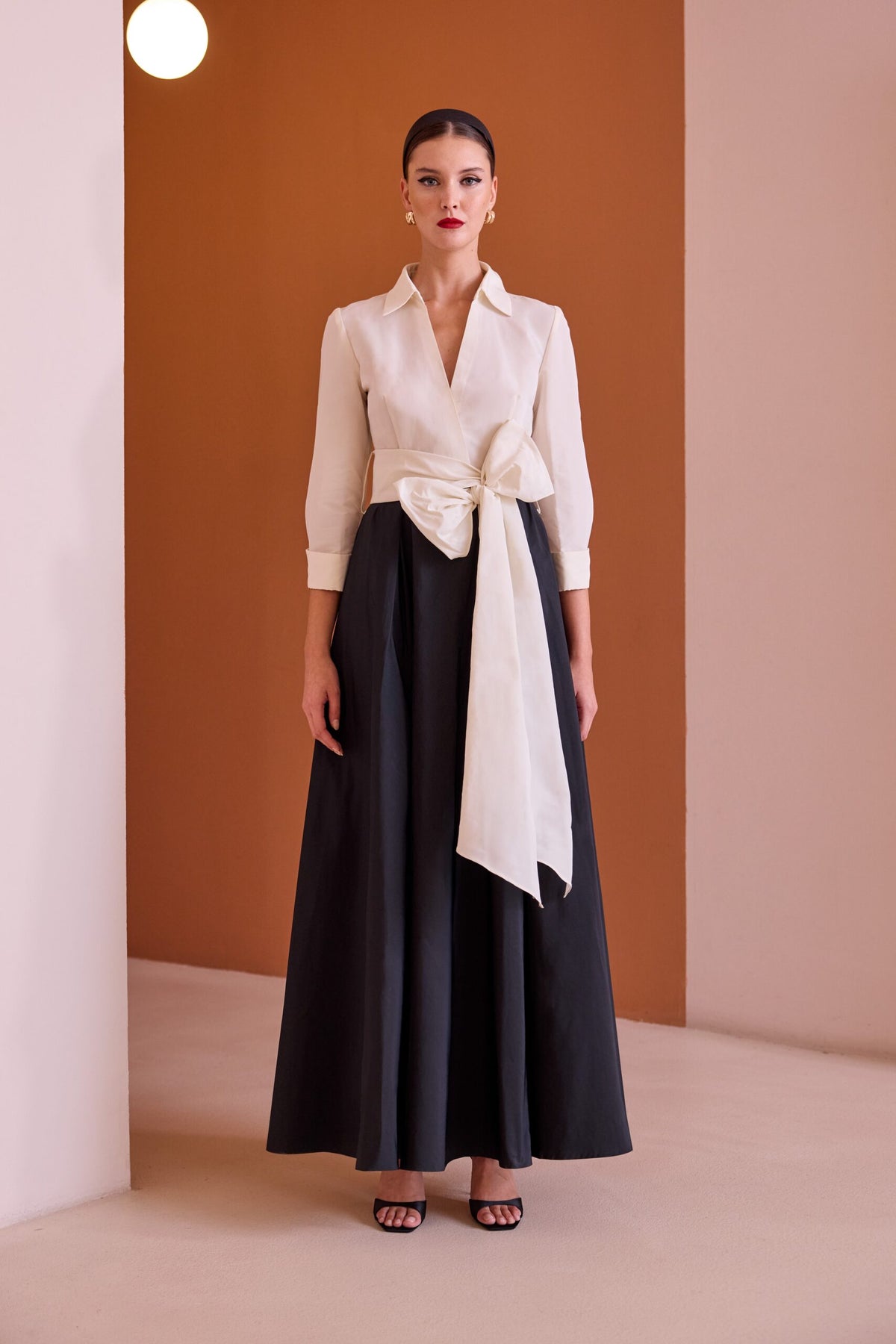 Carla Ruiz Abito midi in taffetà mod 52502  PE26 Access Fashion