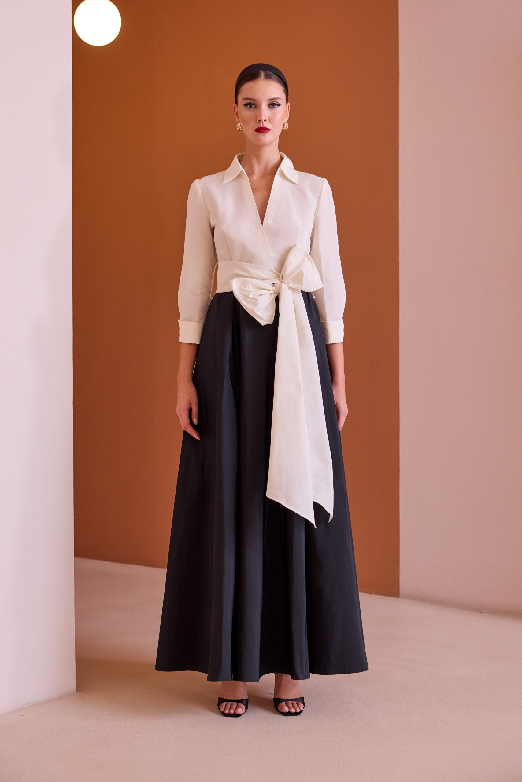 Carla Ruiz Abito midi in taffetà mod 52502  PE26 Access Fashion