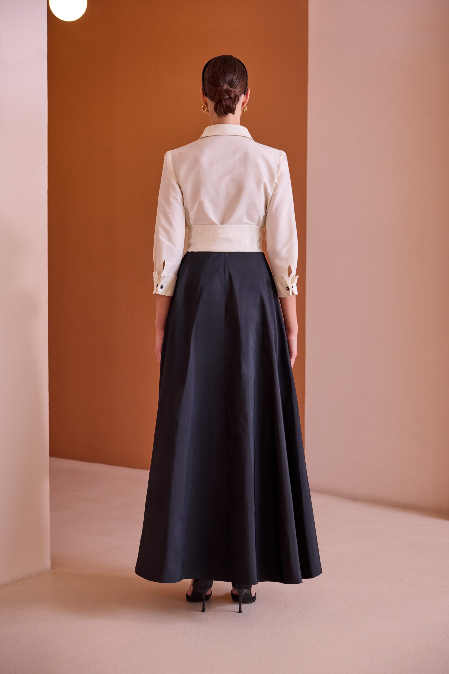 Carla Ruiz Abito midi in taffetà mod 52502  PE26 Access Fashion