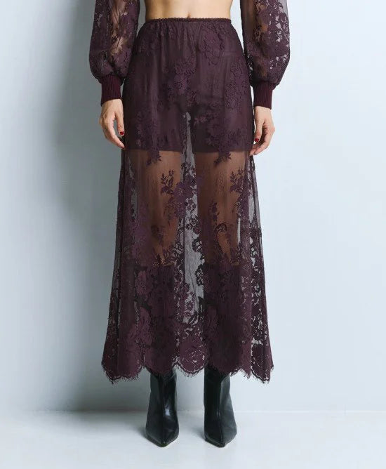 Access Fashion Gonna midi in pizzo con fodera mod 6041 AI26 Access Fashion