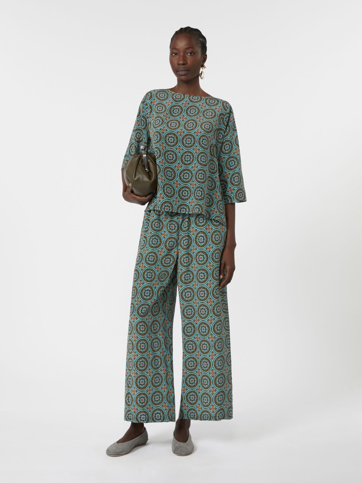 Weekend Max Mara Blusa girocollo in crêpe de Chine di setaAdone AI25 image 0