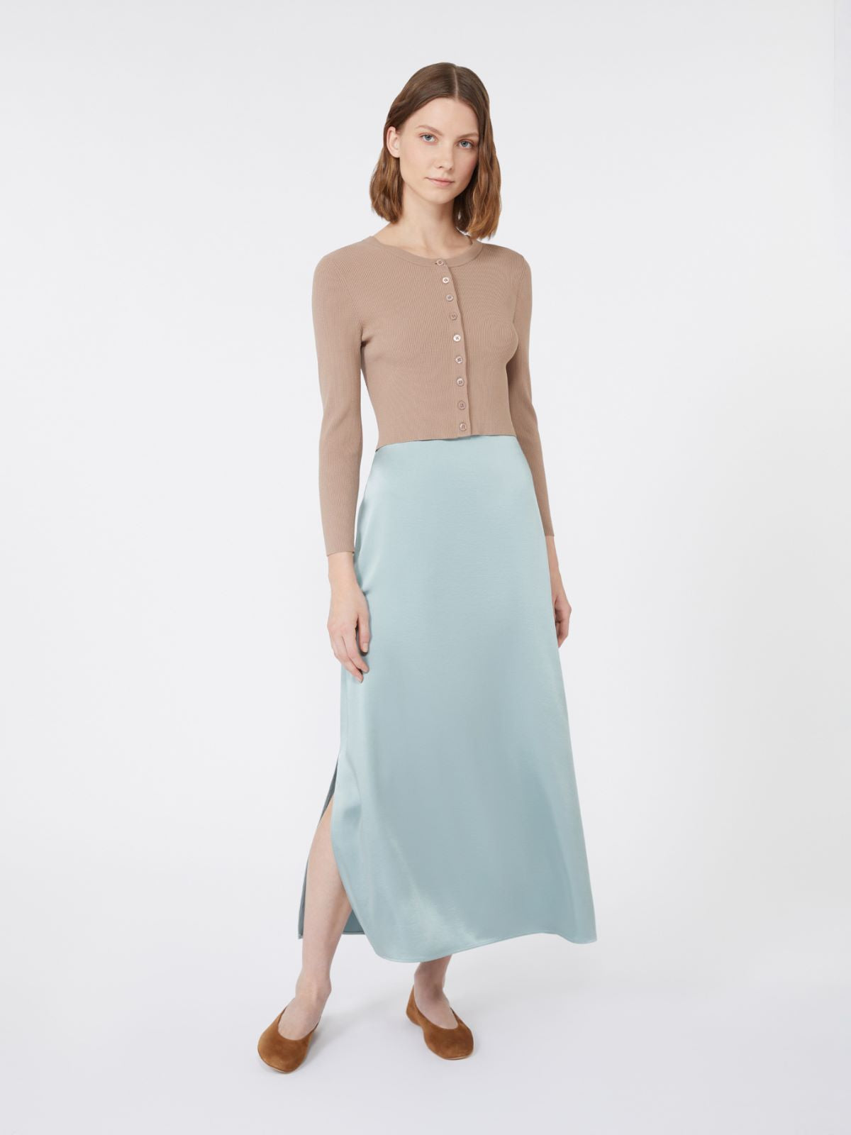 Weekend Max Mara Gonna longuette in raso Angelo AI25 image 4
