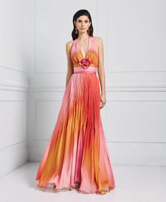 Access Fashion Abito lungo sfumato mod 3378 PE25 image 0