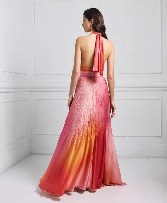 Access Fashion Abito lungo sfumato mod 3378 PE25 image 2